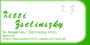 kitti zselinszky business card